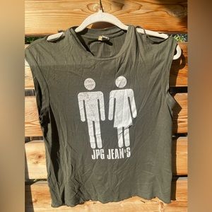 JPG Distressed Gender Tee